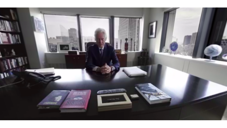 President Bill Clinton Steps Into VR