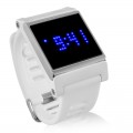 Blue LED Touch Screen Wrist Watch Time Date